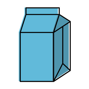 milk box isolated icon vector illustration design