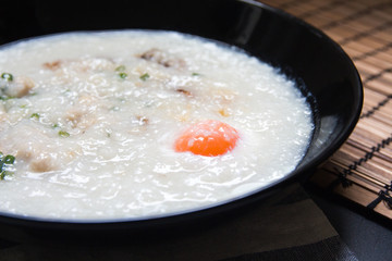 A dish of Thai porridge.