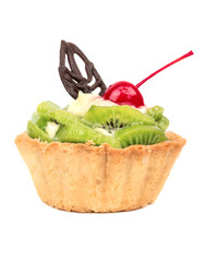 Tart with kiwi