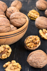 Walnuts on table