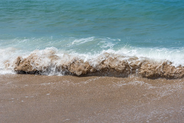 Atlantic ocean wave at spanish coast.