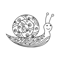 Cute snail drawing