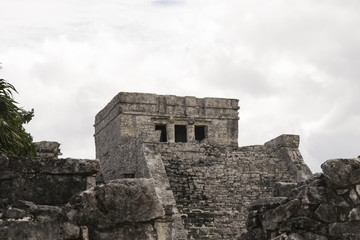 Fototapeta na wymiar Archaegeogical ruins of Tulum, Mexico
