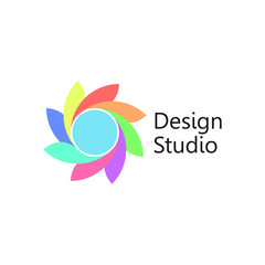 Abstract symbol icon design element.