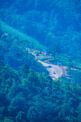 Top View of Country Village at Phu Chi Fa View Point