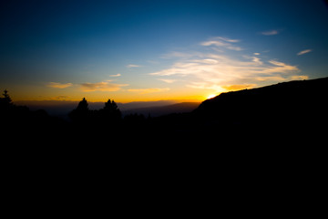 Obraz premium mountain landscape sunset