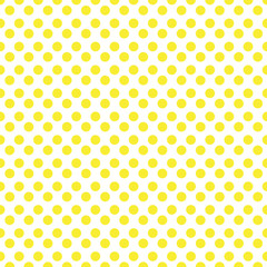 Yellow polka dot seamless pattern. vector. © Ruslan