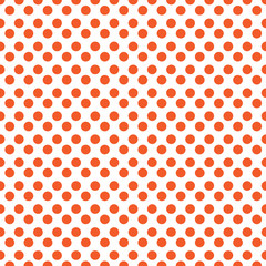Fototapeta na wymiar Red polka dot seamless pattern. vector.
