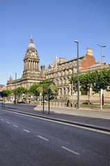 Fototapeta na wymiar Leeds town hall, yorkshire