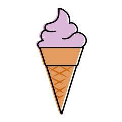 delicious ice cream icon vector illustration design