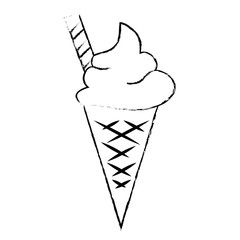 delicious ice cream icon vector illustration design