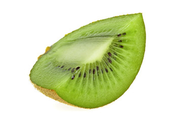 Obraz na płótnie Canvas Kiwi fruit slice isolated on white background