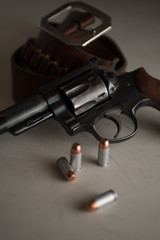 Obraz premium classic revolver handgun