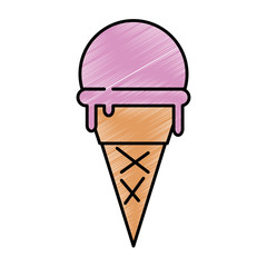 delicious ice cream icon vector illustration design
