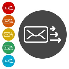 Letter icon, Send email message 