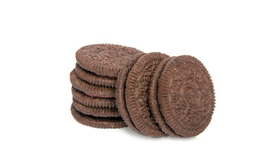 cookies isolated on the white. tasty delicious.
