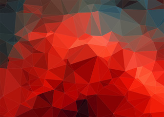 Flat color abstract triangle background