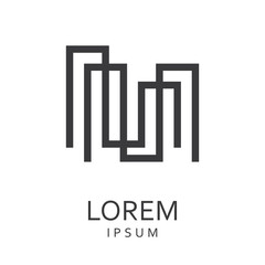 Black abstract logo