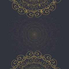 Card template with whimsical design. Vector illustration