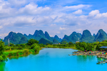 Yangshuo Xingping Lijiang River natural landscape scenery