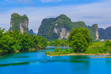 Yangshuo Xingping Lijiang River natural landscape scenery