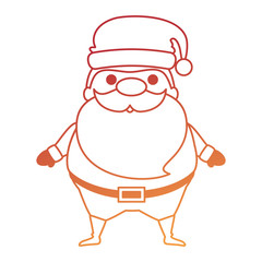 cute santa claus kawaii character vector illustration design