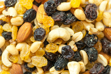 assorted dried fruits healthy living eating concept