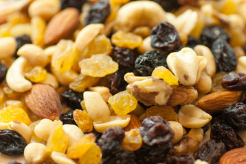 assorted dried fruits healthy living eating concept