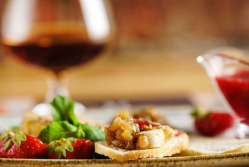 foie gras with sauce