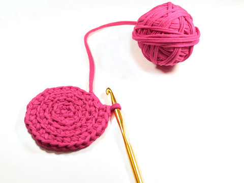 Crochet, Pink Yarn