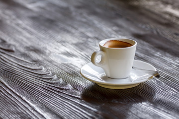 Coffee Mug on Wooden Table