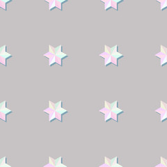Fashionable seamless pattern in pastel colors. Pearl color with gently gray. Vector illustration.