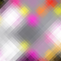 Blurred background. Geometric abstract pattern in low poly style. Effect of a glass.