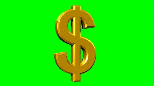 Rotazione del simbolo del dollaro