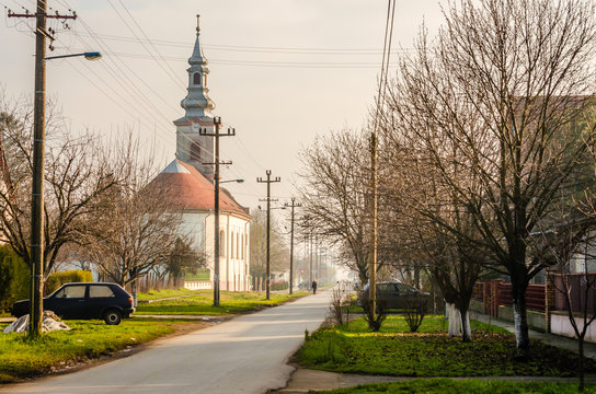panorama of villages in Serbia 
