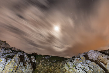 Night and day in the lookout of the watchtower