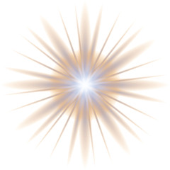 Glow light effect. Star burst with sparkles.Sun.