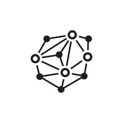 Distributed Network Icon.