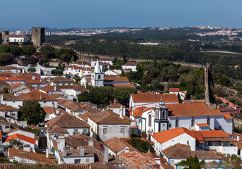 Fototapeta na wymiar The medieval town of Obidos