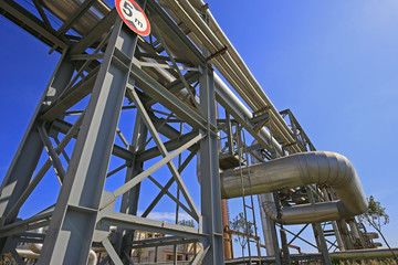 Industrial pipeline equipment of the factory