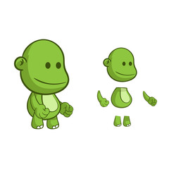monster green animation part