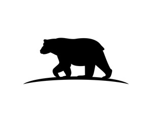 Black Bear Animal Vector Logo Symbol