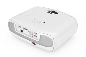 Home Cinema Entertainment Full HD Projector. 3d Rendering