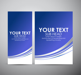 Fototapeta premium Brochure business design Abstract blue line pattern background. 