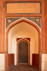 Stone grating at Humayun's Tomb