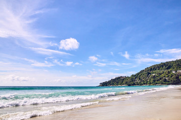 Fototapeta premium Warm beautiful sea. Blue sky