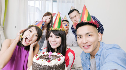 people with birthday party