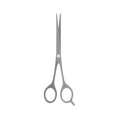 Hair scissors barber salon vector
