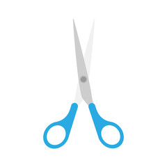 Hair scissors barber salon vector