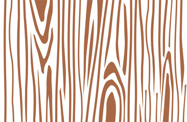 horizontal pattern  the slice of wood. the structure of the tree, saw cut. Brown Vector illustration.